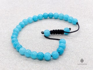 BrMala451 Bracelet Mala de Prières Tibétain Agate