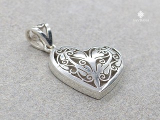 PA571 Pendentif Argent Massif Coeur
