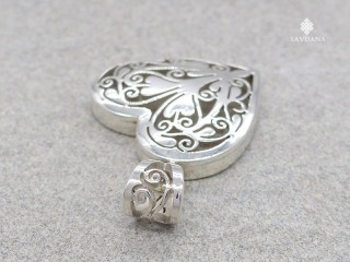 PA571 Pendentif Argent Massif Coeur