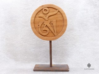 Div90 Sculpture Om Bois Exotique