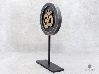 Div108 Sculpture Om Bois Exotique