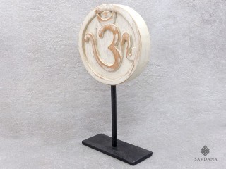 Div112 Sculpture Om Bois Exotique