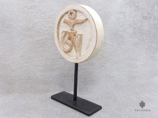 Div114 Sculpture Om Bois Exotique