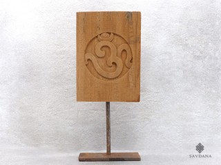 Div117 Sculpture Om Bois Exotique