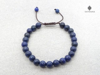 BrMala316 Bracelet Mala de Prières Tibétain Lapis Lazuli