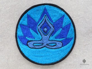 PB60 Pièce Brodée Yoga Méditation Lotus