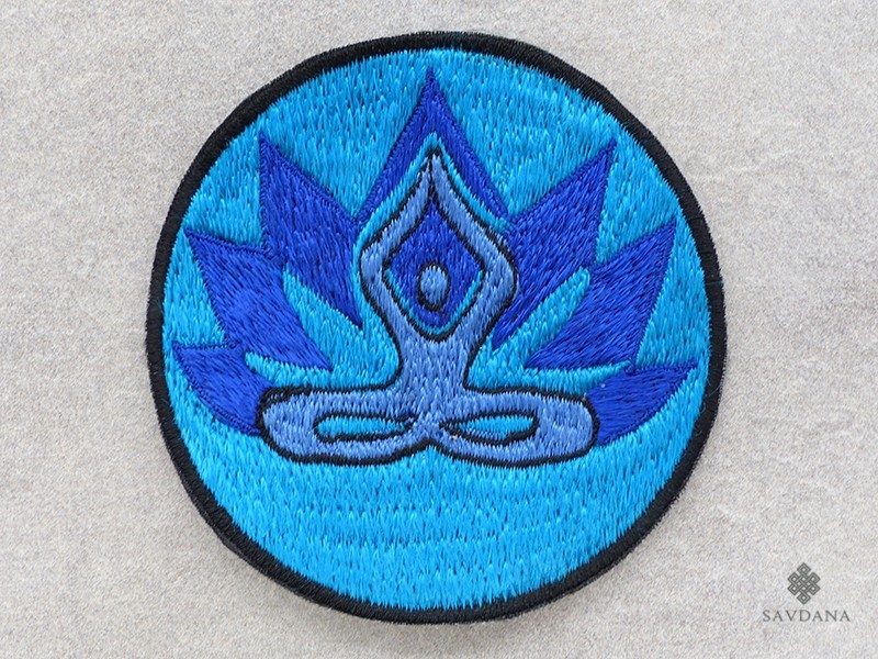 PB60 Pièce Brodée Yoga Méditation Lotus