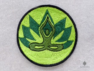 PB61 Pièce Brodée Yoga Méditation Lotus