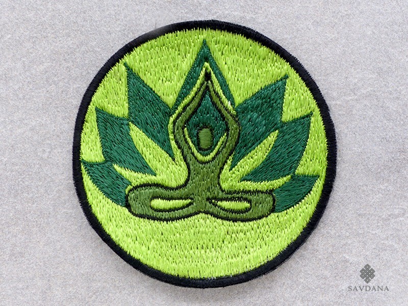 PB61 Pièce Brodée Yoga Méditation Lotus