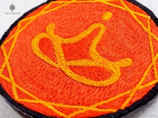 PB72 Pièce Brodée Yoga Méditation
