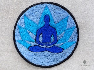 PB63 Pièce Brodée Yoga Méditation Lotus