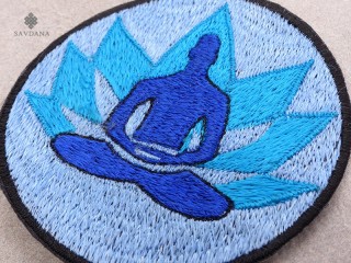 PB63 Pièce Brodée Yoga Méditation Lotus