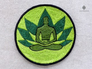 PB77 Pièce Brodée Yoga Méditation Lotus