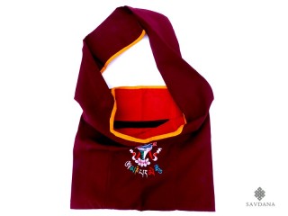 Sac125 Sac de Moine Tibétain Conque Mantra