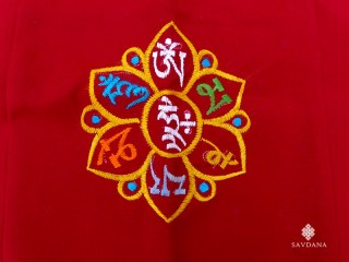 Sac125 Sac de Moine Tibétain Conque Mantra