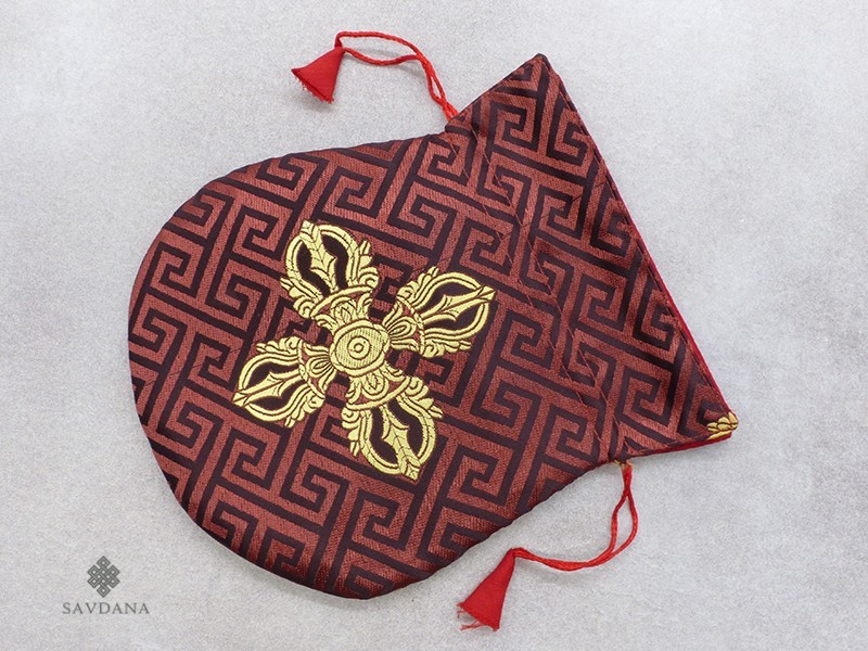 PochTib128 Pochette Tibétaine Dorje Vajra