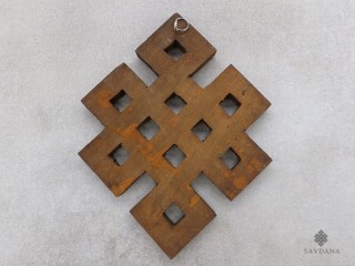 Div94 Noeud Sans Fin Bois Turquoise