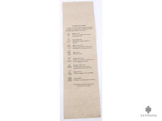AF114 Affiche Tibétaine Papier Népalais Signes Auspicieux du Bouddhisme Astamangala