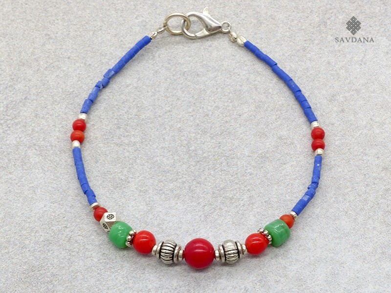 BrD346 Bracelet Tibétain Bouddha 18 cm