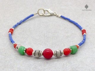 BrD346 Bracelet Tibétain Bouddha 18 cm