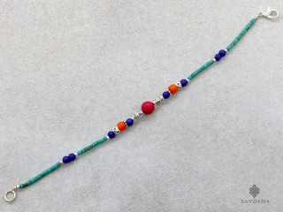 BrD403 Bracelet Tibétain 19 cm