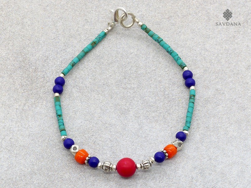 BrD403 Bracelet Tibétain 19 cm