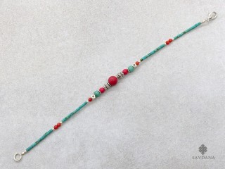 BrD409 Bracelet Tibétain 19,5 cm