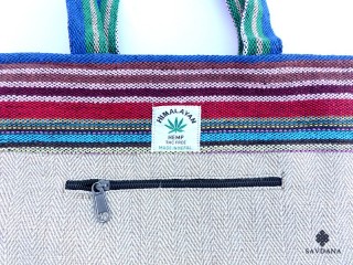 Sac136 Sac Besace du Népal en Chanvre