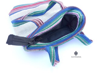 Sac136 Sac Besace du Népal en Chanvre