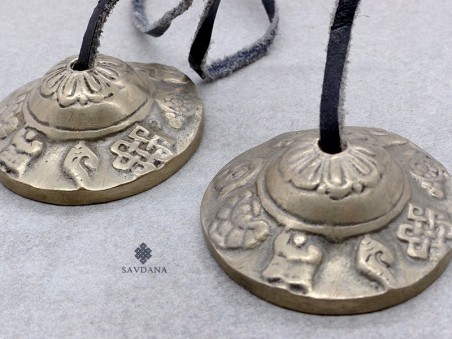 Cymbale1 Cymbales Tibétaines ou Tingsha Signes Auspicieux du Bouddhisme