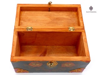 CTT38 Coffret Traditionnel Tibétain Noeud Sans Fin