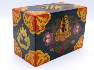 CTT54. Coffret Traditionnel Tibétain Noeud Sans Fin