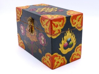 CTT54. Coffret Traditionnel Tibétain Noeud Sans Fin