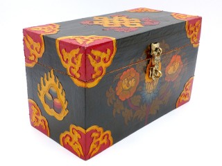 CTT55. Coffret Traditionnel Tibétain Noeud Sans Fin
