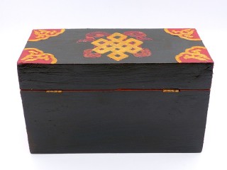 CTT55. Coffret Traditionnel Tibétain Noeud Sans Fin
