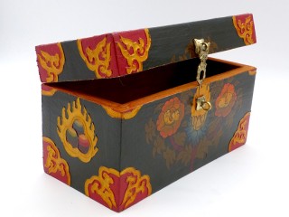 CTT55. Coffret Traditionnel Tibétain Noeud Sans Fin