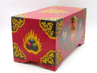CTT56. Coffret Traditionnel Tibétain Noeud Sans Fin