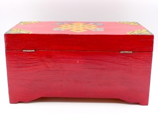 CTT56. Coffret Traditionnel Tibétain Noeud Sans Fin