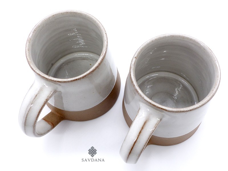 6 Tasses En Terre Cuite Chai Kulhad Fabriquées à La Main - 100ml, Marron