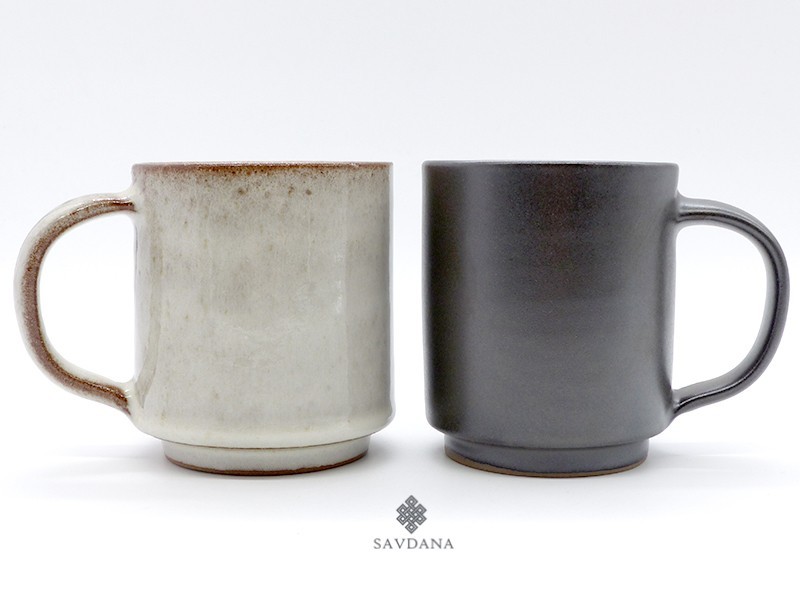 TCC147 Lot de 2 Tasses en Terre Cuite