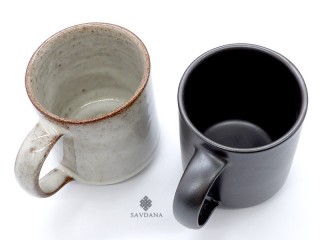 TCC147 Lot de 2 Tasses en Terre Cuite
