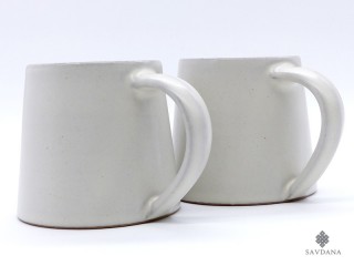 TCC148 Lot de 2 Tasses en Terre Cuite