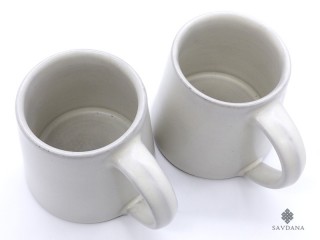 TCC148 Lot de 2 Tasses en Terre Cuite