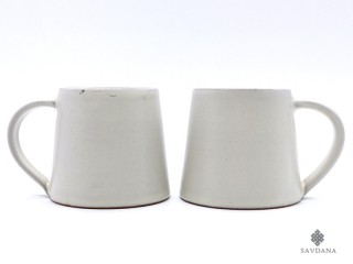 TCC148 Lot de 2 Tasses en Terre Cuite