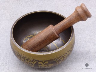 BC125 Petit Bol Chantant Tibétain Yeux de Bouddha Mantra