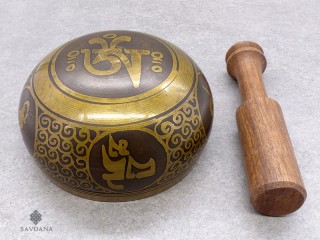 BC125 Petit Bol Chantant Tibétain Yeux de Bouddha Mantra