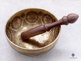 BC140 Bol Chantant Tibétain Mantra Chakras