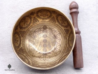 BC140 Bol Chantant Tibétain Mantra Chakras
