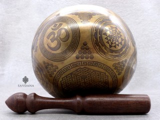 BC142 Bol Chantant Tibétain Haute Qualité Mantra Chakras