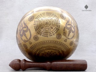 BC144 Bol Chantant Tibétain Haute Qualité Mantra Gansh Om
